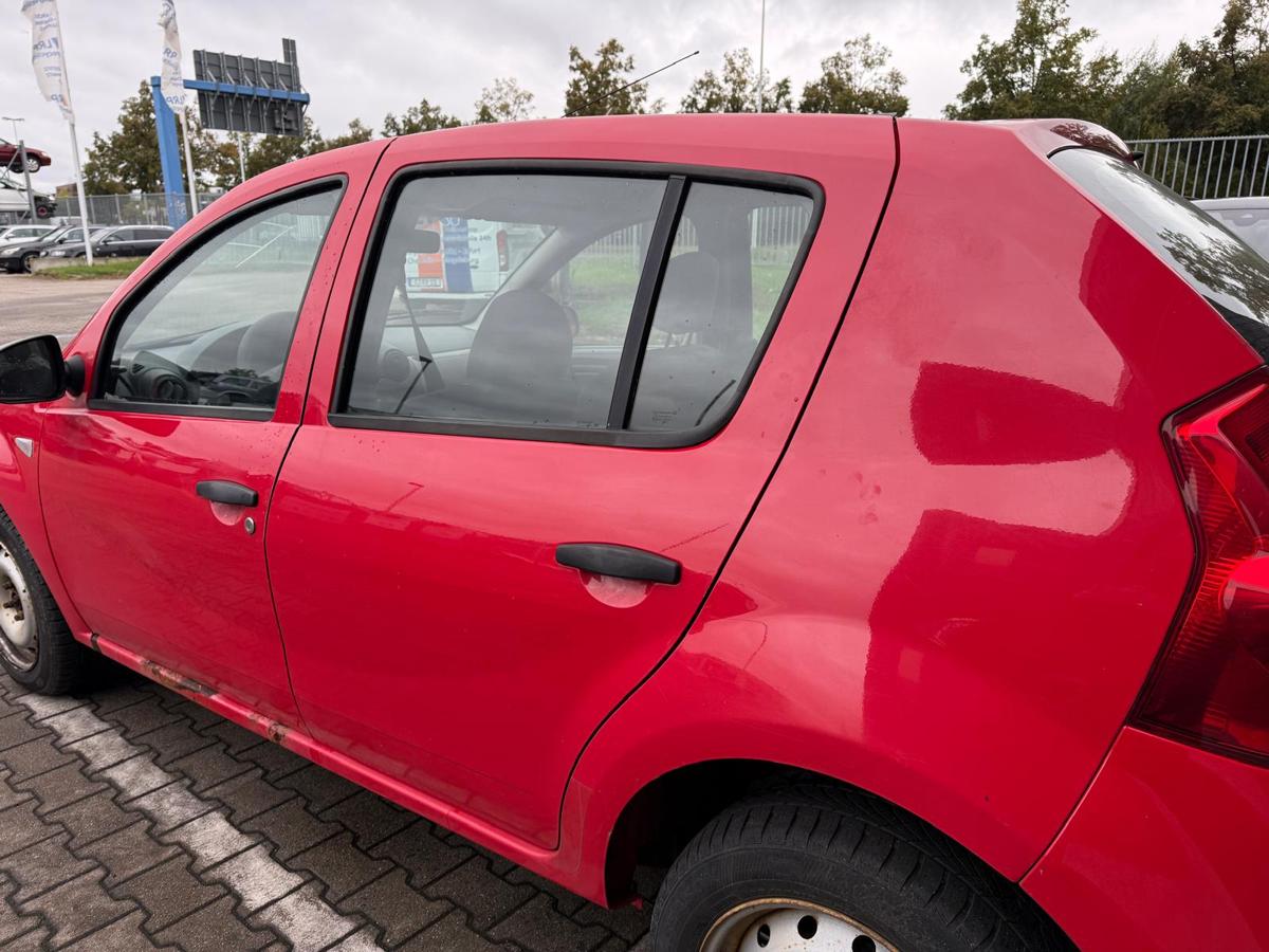 Dacia Sandero SD original Tür hinten links OV21D Red Passion Rohbau BJ09